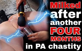 Milked After Another Four Months in Pa Chastity Femdom