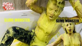 Slime Monster! Completely Covered Masturbation!