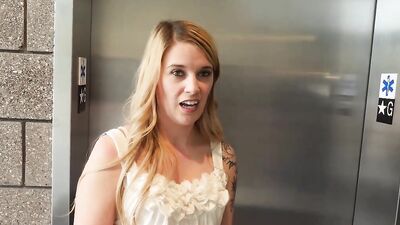 Young blonde wife mounted on a huge black dick and railed