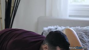 Hot brunette MILF tempts young guy with her big tits and intense sex - Shay Sights &mdash;  Ricky Spanish
