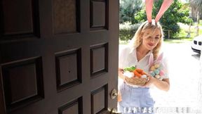 Bunny girls receive eggs while being touched