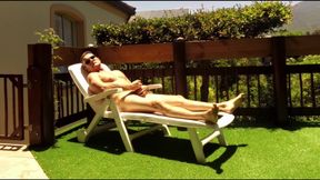 Sunning Myself Naked on My Deck