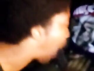 black sucks lengthy knob