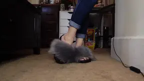 Hot milf's feet worship and tease your hard pecker