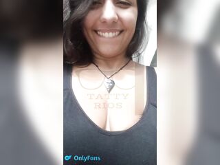 What if I use my toy on myself until my ass is totally stretched open? - Tatty Rios
