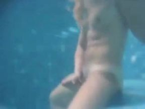 Big-Cock Man Masturbates Outdoors: Underwater Cum Explosion!