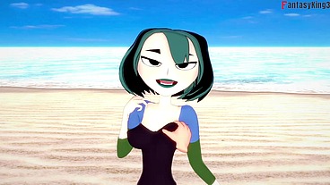 Gwen fucking on the beach - RED - Total Drama - Full & POV on Sheer & PTRN: Fantasyking3