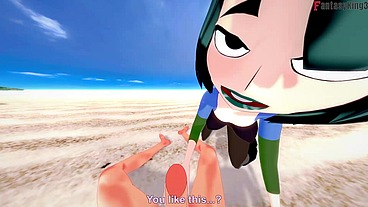 Gwen fucking on the beach - RED - Total Drama - Full & POV on Sheer & PTRN: Fantasyking3