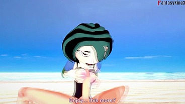Gwen fucking on the beach - RED - Total Drama - Full & POV on Sheer & PTRN: Fantasyking3