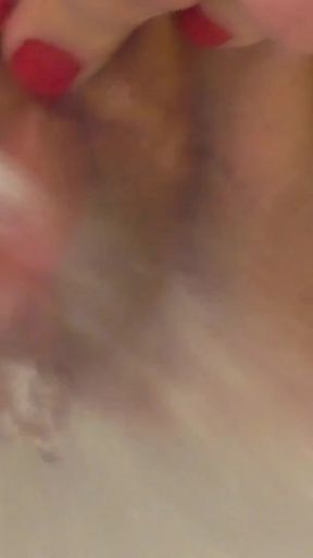 Caught my stepsister masturbating in the bathroom - Hot Water Jet Orgasm   Clip 1