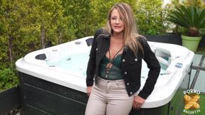 Alicia, Pretty Blonde, Gets Fucked by Two Dicks