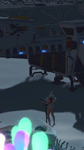 Hot alien sex on the exoplanet! An alien gets fucked by a spacewoman in spacesuit with strapon