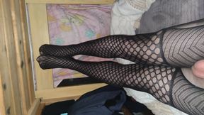 Jerking my sexy catsuit