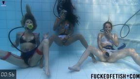 4K Lesbo Underwater threesome Helen Star scuba 69 Ashlee Rose oral sex Yessica Bunny 770