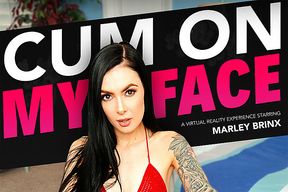 Marley Brinx fucking in the with her tattoos vr porn