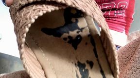 My Filthy Dirty Soles and Super Worn Dirty Slippers - Close Up Tease