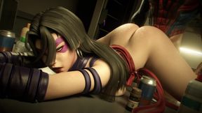 Psylocke Gets a Butt Jiggling Pounding from Spiderman