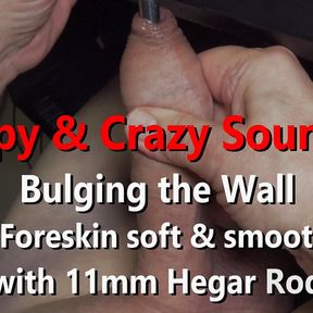 Creepy &amp; Crazy Sounding Fetish bulging the front Wall w 11mm Hegar w Live Audio