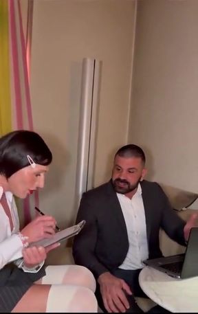 Secretary Trans Girl Gets Fucked by Her Big Boss