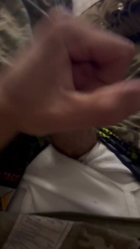 Us Army Soldier Jerks off in His Uniform and Cums on His Undies