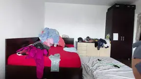 Sexy wife doing housework naked  Hot latina hairy pussy, big tits, big ass