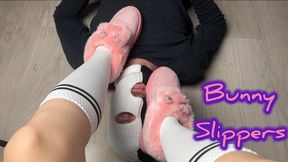 Humiliatiom a cuckold with pink boots and dominating with feet on his face 1080