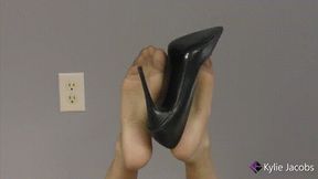 Black Heels Pantyhose Feet Shoeplay - Kylie Jacobsx - MP4 1080p HD
