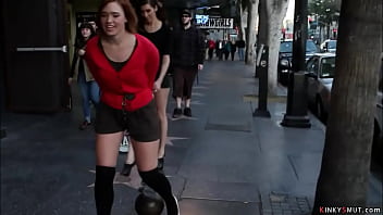 Slave drags bowling ball in public