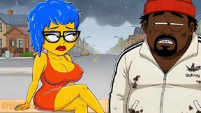 married housewife did not forgive her husband for cheating and had sex with the first stranger she met. cartoon cuckold