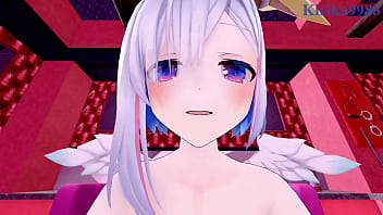 Amane Kanata and Tokoyami Towa intense sex. - Hololive VTuber POV Hentai