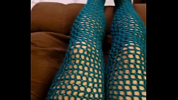 Full Length Leggings Teal Crochet