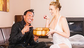 Keira Nicole, Marco Banderas in Birthday Massage Scene