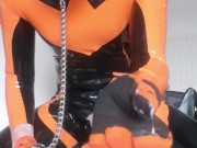 Rubber drone self pleasure