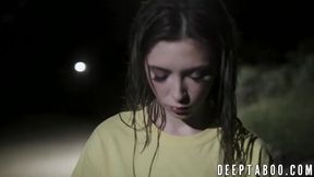 Stepdad Danny Mountain pounds and cums on petite teen's tight hole