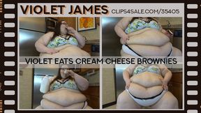 Violet Eats Cream Cheese Brownies (mpg)