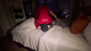 DutchOven Face Farting night in learher pants