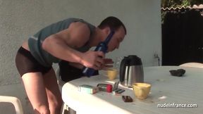 Papy In Young French Nun Fucked Hard In Threesome With 36 Min