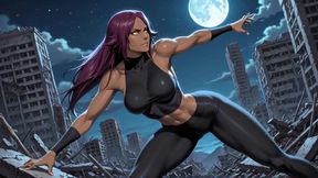 Yoruichi's Sensual Shadow in Sleek (ai Video)