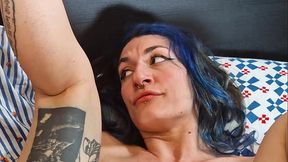 Loud moans during deep anal fuck; submissive slut gets painful creampie