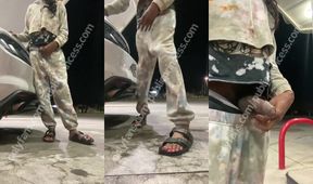 Gas Station Tryst Destroyed by Public Cumshot
