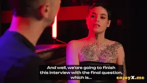 Dark-haired shy Saba gang banged by strangers