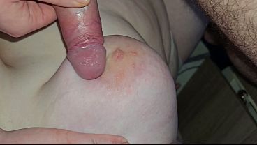 cum on big natural tits (titjob)