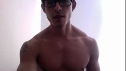 Athletic Latino Shows Off Nude Physique