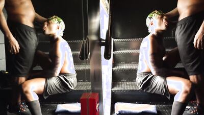 Submitting to Romances: Raw and teasing with big BBC in the gym