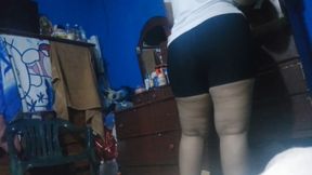 Big ass Latina brunette in POV
