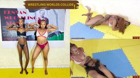 Black Beauty meets Melanin Wrestlers!( Shiphie warlord vs Vilma val) .
