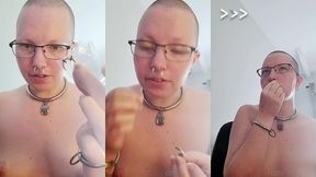 join me as i attempt to stretch my septum piercing up to 6g(4mm) so i can put an even thicker ring in it.
