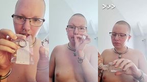 join me as i attempt to stretch my septum piercing up to 6g(4mm) so i can put an even thicker ring in it.