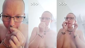 join me as i attempt to stretch my septum piercing up to 6g(4mm) so i can put an even thicker ring in it.