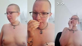 join me as i attempt to stretch my septum piercing up to 6g(4mm) so i can put an even thicker ring in it.